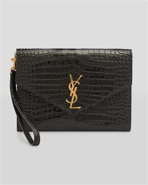 ysl clutch croc|ysl clutch women.